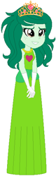 Size: 181x569 | Tagged: safe, artist:selenaede, artist:user15432, base used, character:wallflower blush, species:human, g4, my little pony:equestria girls, clothing, costume, crown, dress, gloves, gown, green dress, halloween, halloween costume, holiday, jewelry, princess, princess costume, regalia