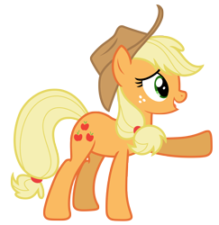 Size: 6553x6750 | Tagged: safe, artist:estories, character:applejack, species:pony, g4, absurd resolution, clothing, hat, simple background, solo, transparent background, vector