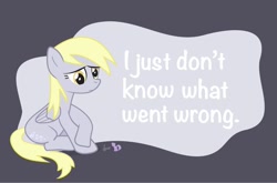 Size: 1010x668 | Tagged: safe, artist:dm29, character:derpy hooves, species:pegasus, species:pony, female, i just don't know what went wrong, mare, sad, sitting, solo