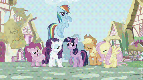 Size: 500x282 | Tagged: safe, artist:dm29, character:applejack, character:fluttershy, character:pinkie pie, character:rainbow dash, character:rarity, character:spike, character:twilight sparkle, animated, dragon mail, fire, green fire, letter, mane six, opening, tumblr