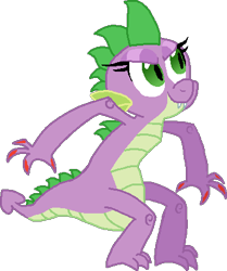 Size: 358x428 | Tagged: safe, artist:selenaede, artist:starryoak, character:barb, character:spike, species:dragon, episode:secret of my excess, g4, my little pony: friendship is magic, rule 63, simple background, solo, teenager, transparent background