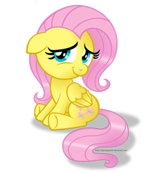 Size: 1024x1230 | Tagged: safe, artist:aleximusprime, character:fluttershy, cute, female, shyabetes, simple background, solo, transparent background