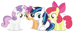 Size: 830x380 | Tagged: safe, artist:dm29, character:apple bloom, character:scootaloo, character:shining armor, character:sweetie belle, species:pegasus, species:pony, adorabloom, age regression, cute, cutealoo, cutie mark crusaders, diasweetes, filly, gleamibetes, gleaming shield, julian yeo is trying to murder us, rule 63, rule63betes, shining adorable, simple background, transparent background