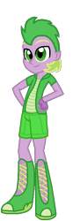 Size: 234x703 | Tagged: safe, artist:selenaede, artist:starryoak, character:spike, my little pony:equestria girls, alternate design, equestria girls-ified, hand on hip, human spike, male, simple background, solo, transparent background