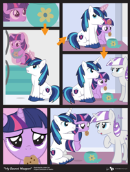 Size: 1310x1730 | Tagged: safe, artist:dm29, character:shining armor, character:twilight sparkle, character:twilight sparkle (unicorn), character:twilight velvet, species:pony, species:unicorn, aweeg*, awww, comic, cookie, cookie jar, cute, cutemail, emotional control, feels, female, filly, filly twilight sparkle, floppy ears, food, julian yeo is trying to murder us, magic, magic aura, male, manipulation, mare, nom, puppy dog eyes, puppy face, right in the feels, telekinesis, the feels, twiabetes, twilight stealing a cookie, twily, vector, weapons-grade cute, younger