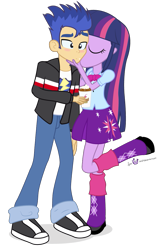 Size: 745x1180 | Tagged: safe, artist:dm29, character:flash sentry, character:twilight sparkle, ship:flashlight, my little pony:equestria girls, blushing, female, kissing, male, shipping, simple background, straight, transparent background