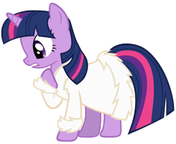 Size: 1400x1147 | Tagged: safe, artist:cloudyglow, character:twilight sparkle, bathrobe, clothing, female, robe, simple background, solo, transparent background, vector