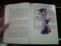 Size: 1600x1200 | Tagged: safe, artist:dm29, character:twilight sparkle, bookmark, female, flat, flattened, paper child, photo, solo, squished