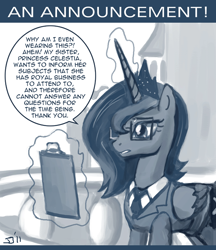 Size: 750x870 | Tagged: safe, artist:johnjoseco, character:princess luna, species:alicorn, species:pony, ask, business suit, businessmare, clipboard, clothing, female, glasses, necktie, solo, suit, tumblr