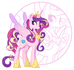 Size: 1200x1122 | Tagged: safe, artist:egophiliac, character:princess cadance, species:alicorn, species:pony, g4, female, mare, solo, zoom layer