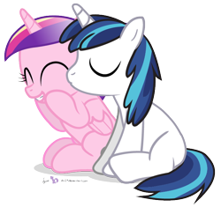 Size: 680x640 | Tagged: safe, artist:dm29, character:princess cadance, character:shining armor, species:pony, ship:shiningcadance, colt, cute, cutedance, eyes closed, female, filly, happy, julian yeo is trying to murder us, kiss on the cheek, kissing, male, shining adorable, shipping, simple background, smiling, straight, transparent background, younger