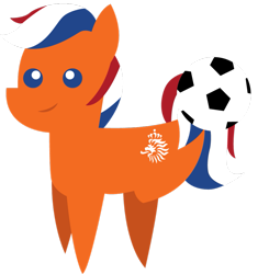 Size: 885x903 | Tagged: safe, artist:cloudyglow, football, netherlands, pointy ponies