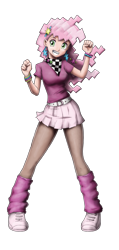 Size: 1433x3000 | Tagged: safe, artist:johnjoseco, artist:king-kakapo, character:cheerilee, species:human, 80s, 80s cheerilee, bracelet, braces, clothing, colored, female, happy, humanized, leg warmers, pantyhose, skirt, smiling, sneakers, sneakers fetish