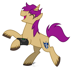 Size: 2785x2639 | Tagged: safe, artist:egophiliac, artist:outlawedtofu, oc, oc only, oc:grit, species:pony, species:unicorn, fallout equestria, dancing, fallout equestria: wasteland economics, simple background, solo, transparent background, vector