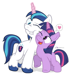 Size: 910x980 | Tagged: safe, artist:dm29, character:shining armor, character:twilight sparkle, species:pony, affection, bbbff, brother and sister, colt, cute, duo, filly, filly twilight sparkle, fluffy, fuzznums, heart, hug, julian yeo is trying to murder us, male, shining adorable, siblings, simple background, style emulation, transparent background, twiabetes