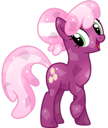 Size: 817x966 | Tagged: safe, artist:cloudyglow, character:cheerilee, species:crystal pony, species:pony, crystallized, female, simple background, solo, transparent background, vector