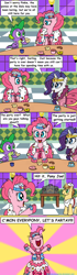 Size: 1024x3665 | Tagged: safe, artist:aleximusprime, character:pinkie pie, character:rarity, character:spike, after the gala, comic, comic sans, text