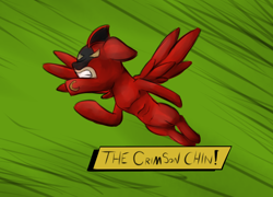Size: 1280x923 | Tagged: safe, artist:marsminer, ponified, the crimson chin, the fairly oddparents