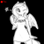 Size: 900x900 | Tagged: safe, artist:glacierclear, character:fluttershy, species:anthro, species:pegasus, g4, black background, cute, female, mare, monochrome, shyabetes, simple background, solo, wink