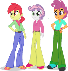 Size: 1000x1046 | Tagged: safe, artist:markiz93, artist:selenaede, character:apple bloom, character:scootaloo, character:sweetie belle, species:pegasus, species:pony, my little pony:equestria girls, applebuck, cutie mark crusaders, equestria guys, male, rule 63, scooteroll, silver bell, simple background, transparent background, trio