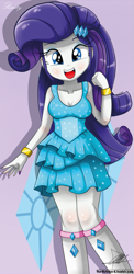 Size: 645x1321 | Tagged: safe, artist:the-butch-x, character:rarity, my little pony:equestria girls, beautiful, beautiful x, boots, bracelet, clothing, cute, dress, fall formal outfits, female, high heel boots, jewelry, looking at you, raribetes, smiling, solo