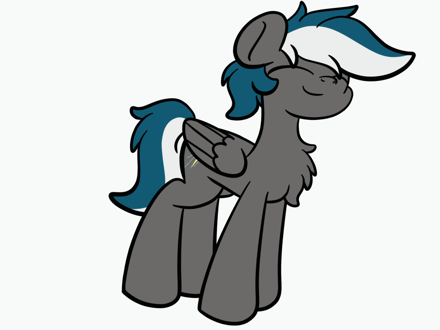 Size: 1440x1080 | Tagged: source needed, safe, artist:kimjoman, oc, oc:thunder breeze, species:pegasus, species:pony, g4, dancing, gif, solo