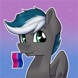 Size: 2048x2048 | Tagged: safe, artist:violyre, oc, oc:thunder breeze, species:pegasus, species:pony, g4, bisexual, bisexual pride flag, icon, pride flag, solo
