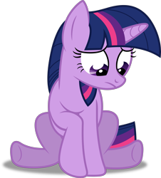 Size: 3611x4000 | Tagged: safe, artist:dashiesparkle, character:twilight sparkle, character:twilight sparkle (unicorn), species:pony, species:unicorn, ponyscape, episode:lesson zero, g4, my little pony: friendship is magic, .svg available, absurd resolution, female, looking down, raised hoof, sad, simple background, sitting, solo, transparent background, vector