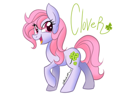 Size: 900x675 | Tagged: safe, artist:wubcakeva, character:clover (g1), g1, my little pony tales, female, g1 to g4, generation leap, simple background, solo, white background