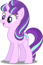Size: 3328x5000 | Tagged: safe, artist:dashiesparkle, artist:kysss90, character:starlight glimmer, ponyscape, episode:the cutie re-mark, .svg available, absurd resolution, female, friends are always there for you, happy, it happened, open mouth, redemption, reformed, simple background, solo, transparent background, vector