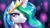 Size: 1920x1080 | Tagged: safe, artist:kp-shadowsquirrel, character:princess celestia, species:alicorn, species:pony, g4, abstract background, bust, crown, eyebrows, female, frown, jewelry, mare, regalia, signature, solo, three quarter view, wallpaper