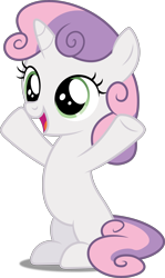Size: 3564x6000 | Tagged: safe, artist:dashiesparkle, character:sweetie belle, cute, diasweetes, female, happy, simple background, solo, transparent background, vector