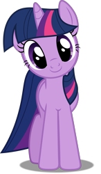 Size: 3205x5500 | Tagged: safe, artist:dashiesparkle, character:twilight sparkle, character:twilight sparkle (unicorn), species:pony, species:unicorn, episode:the ticket master, g4, my little pony: friendship is magic, .svg available, cute, female, head tilt, looking at you, mare, shadow, simple background, solo, transparent background, twiabetes, vector