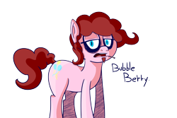 Size: 6000x4000 | Tagged: safe, artist:extradan, character:pinkie pie, absurd resolution, bubble berry, facial hair, rule 63, simple background, transparent background