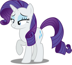 Size: 5000x4532 | Tagged: safe, artist:dashiesparkle, artist:hawk9mm, character:rarity, ponyscape, episode:made in manehattan, g4, my little pony: friendship is magic, .svg available, absurd resolution, female, raised hoof, simple background, solo, transparent background, vector