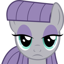Size: 5000x4980 | Tagged: safe, artist:dashiesparkle, character:maud pie, ponyscape, episode:the gift of the maud pie, g4, my little pony: friendship is magic, .svg available, absurd resolution, female, gritted teeth, looking at you, simple background, solo, stare, the fire in her eyes, the stare, transparent background, vector
