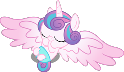 Size: 6000x3473 | Tagged: safe, artist:dashiesparkle, character:princess flurry heart, ponyscape, episode:the crystalling, g4, my little pony: friendship is magic, .svg available, absurd resolution, diaper, female, hoof sucking, simple background, solo, transparent background, vector