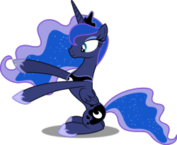 Size: 5000x4104 | Tagged: safe, artist:dashiesparkle, artist:the smiling pony, character:princess luna, ponyscape, episode:luna eclipsed, g4, my little pony: friendship is magic, .svg available, absurd resolution, female, simple background, solo, transparent background, vector