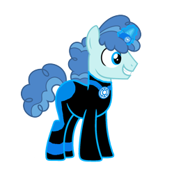 Size: 1152x1152 | Tagged: safe, artist:dashiesparkle, artist:motownwarrior01, character:party favor, blue, blue lantern, blue lantern corps, dc comics, green lantern, green lantern (comic), horn ring, magic, male, simple background, solo, transparent background