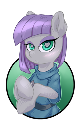 Size: 825x1275 | Tagged: safe, artist:hobbes-maxwell, character:maud pie, female, heart eyes, solo, wingding eyes