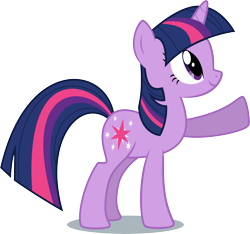 Size: 6841x6400 | Tagged: dead source, safe, artist:parclytaxel, character:twilight sparkle, character:twilight sparkle (unicorn), species:pony, species:unicorn, .svg available, absurd resolution, female, pointing, raised hoof, simple background, solo, transparent background, vector