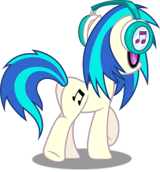Size: 4635x5000 | Tagged: safe, artist:dashiesparkle, character:dj pon-3, character:vinyl scratch, species:pony, species:unicorn, ponyscape, episode:slice of life, g4, my little pony: friendship is magic, .svg available, absurd resolution, cutie mark, dj boot-3, female, full body, headphones, hooves, horn, mare, plot, simple background, smiling, solo, sunglasses, transparent background, vector, walking