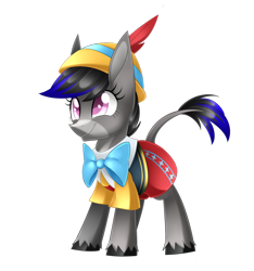 Size: 864x925 | Tagged: safe, artist:scarlet-spectrum, oc, oc only, oc:tara, species:donkey, clothing, cosplay, costume, cute, nightmare night, pinocchio, simple background, solo, transparent background