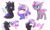 Size: 3000x1770 | Tagged: safe, artist:kianamai, character:princess flurry heart, oc, parent:princess flurry heart, parent:unnamed oc, parents:canon x oc, species:changeling, species:changepony, species:pony, kilalaverse, g4, blushing, boop, canon x oc, changeling oc, colored eyebrows, colored wings, cute, cuteling, eyebrows, eyes closed, female, floppy ears, flurrybetes, hybrid, interspecies, interspecies offspring, mare, multicolored wings, next generation, noseboop, nuzzling, offspring, older, pink changeling, profile, purple changeling, raised hoof, shipping, smiling, three quarter view, two toned wings, wings