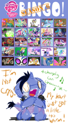 Size: 1392x2528 | Tagged: safe, artist:frist44, oc, oc only, oc:frist, species:dragon, episode:the times they are a changeling, g4, my little pony: friendship is magic, bingo, crying, kneeling