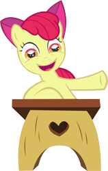 Size: 8164x12953 | Tagged: safe, artist:cyanlightning, character:apple bloom, episode:family appreciation day, g4, my little pony: friendship is magic, absurd resolution, faec, female, simple background, solo, transparent background, vector