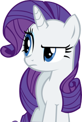 Size: 9162x13648 | Tagged: safe, artist:cyanlightning, character:rarity, episode:applejack's day off, absurd resolution, displeased, female, raised eyebrow, simple background, solo, transparent background, vector