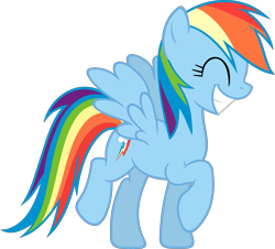 Size: 6000x5428 | Tagged: safe, artist:slb94, character:rainbow dash, absurd resolution, cute, dashabetes, excited, female, simple background, solo, transparent background, vector
