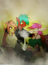 Size: 738x1000 | Tagged: safe, artist:foxinshadow, oc, oc only, species:anthro, bong, drugs, furry, joint, marijuana