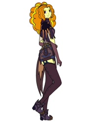Size: 752x1062 | Tagged: safe, artist:linedraweer, character:adagio dazzle, my little pony:equestria girls, clothing, costume, female, halloween, solo